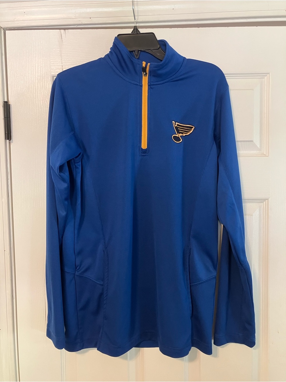 St. Louis Blues NHL Mens Size Medium 1/4 Zip Pullover